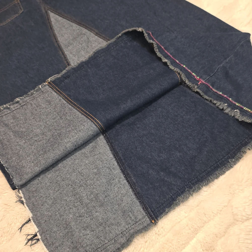 Vintage Women's Blue Hippie Denim Maxi Skirt - Picture 6 of 6
